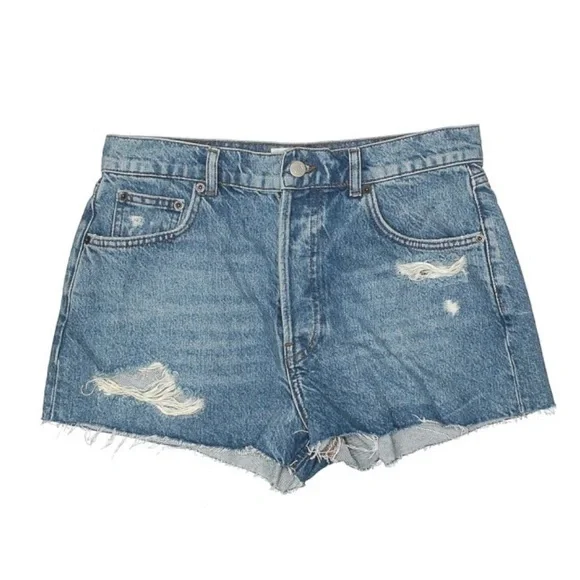 Reformation high rise distressed shorts 28 - Picture 2 of 5